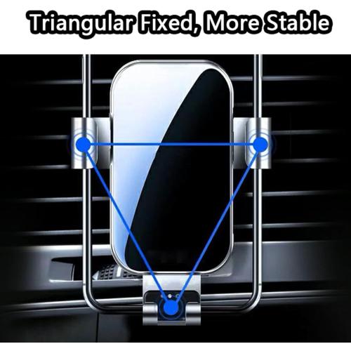 Car Phone Mount for Smart 451 453, 360° Rotation Phone Holder with Anti-Shake, One-Touch Release, One-Hand Operation, Widely Compatible with Smart 451 453phones,A Red