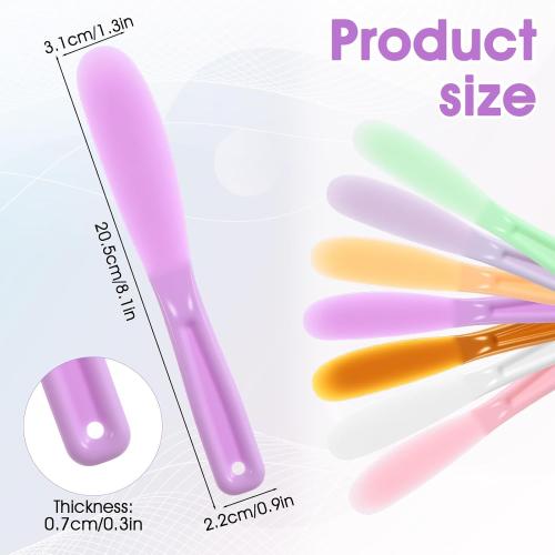 10 Pcs Face Mask Spatula, Lotion Spatula Cosmetic Mask Scoops Makeup Mixing Spoon Makeup Tools for Spa Facial Skin DIY Masks Stick Applicator Plastic Scoop Lotion Applicator