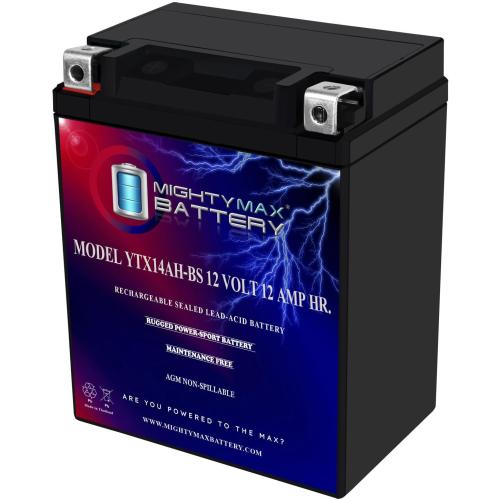 Mighty Max Battery YTX14AH 12V 12AH Battery for Polaris 500 Sportsman HO '96-'13