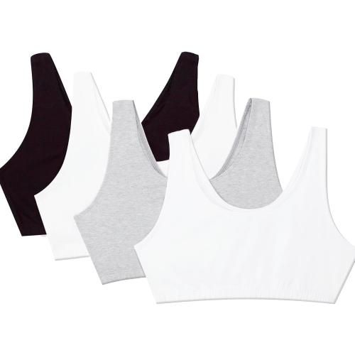 Size 40 4Pack Fruit of the Loom Women's Multi-Pack Tank Top Style Sports Bra