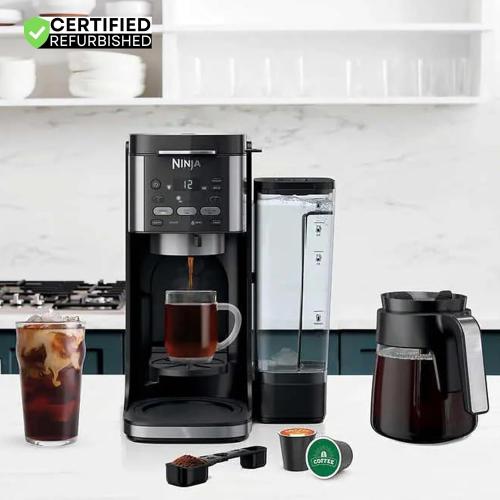 Ninja CFP105 DualBrew Hot & Iced Coffee Maker Black (Renewed)