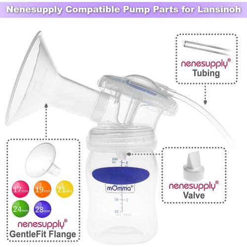 Nenesupply 21mm Flange Breastshield Compatible with Lansinoh Pump Parts and Breastpumps. Replacement to Lansinoh Flange 21mm Breastshield. Work with SignaturePro SmartPump Manual