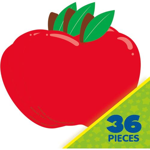 Eureka Apple Paper Cut-Out Classroom Decorations for Teachers, 36 Pieces