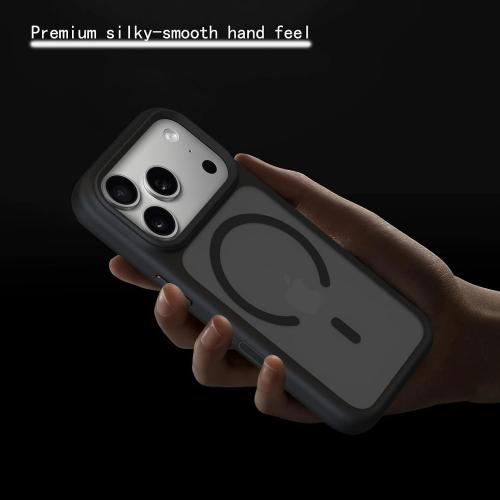 MagSafeCompatible Case for iPhone17 Pro/iPhone17 Pro Max, Soft-Touch Matte PC TPU Shockproof Cover with Camera Control Button, Anti-Slip Textured Frame, N52 Magnets,Drop Protection(Orange,17 Pro, pro,Max)