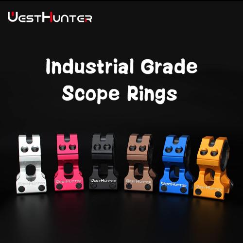 WestHunter Industrial Grade Precision Rifle Scope Rings, 1 Inch 30 mm Tactical 6061 T6 Picatinny Scope Mount | 36 mm / 29 mm Center Height