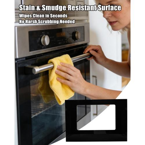 Upgraded W10118455 Outer Oven Door Glass Fit for Whirlpool Kenmore KitchenAid Amana, Range Door Glass Replace WPW10118455 W10010680 W10075990 1470262 EAP11748551 Exterior Door Glass