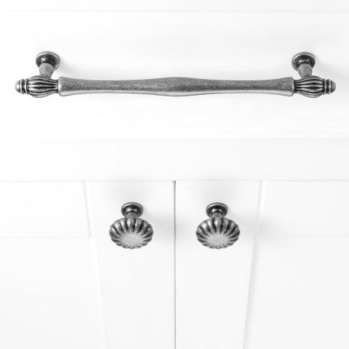 Antique Iron Kitchen Cabinet Knobs Vintage Iron Drawer Knobs, 10 Pack 1-1/4 Inch, 2510 Single Hole Cabinet Pulls for Kitchen Cabinets Drawers Bedroom Dresser Cupboard Bathroom Vanity