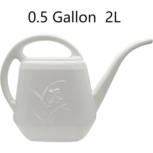Watering Can for Home Garden - White Color - 1/2 Gallon
