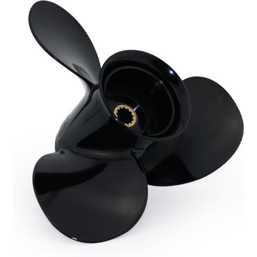 CAPTAIN Aluminum Outboard Propeller Fit Evinrude/Johnson Engines 8-15HP 13Tooth Spline RH