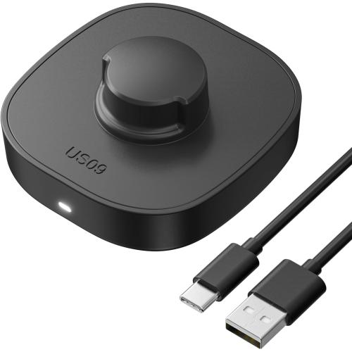 Compatible with O-ra Gen3 Charger Size 9, Fast and Safe Charging Dock with USB-C Cable, Travel-Friendly Design for Smart Ring (Black)