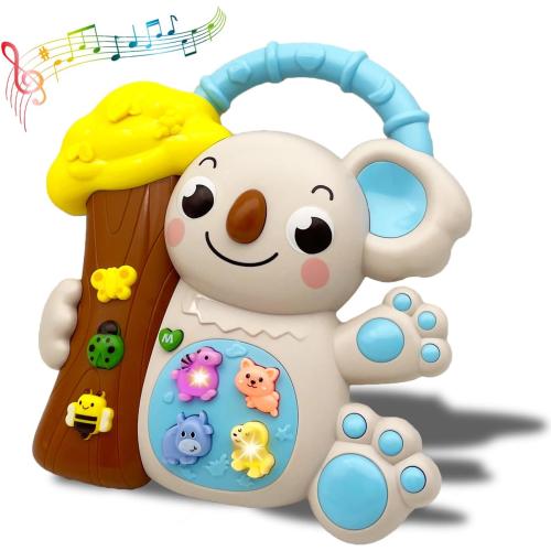 Baby Musical Toys for 1 Year Old Boys and Girls, Light Up Piano Keyboard Music Toys for Toddlers 12-18 Months, Early Learning Educational Infant Toys, 1 Year Old Baby Boy Girl Toys Gifts(Koala)