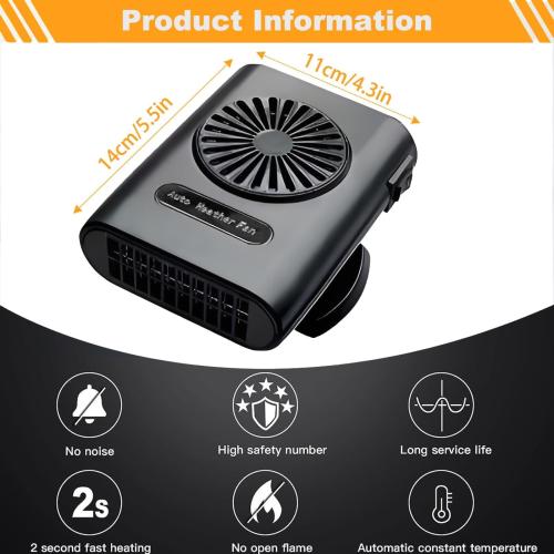 Car Heater,12V 200W Portable Car Defroster Windshield