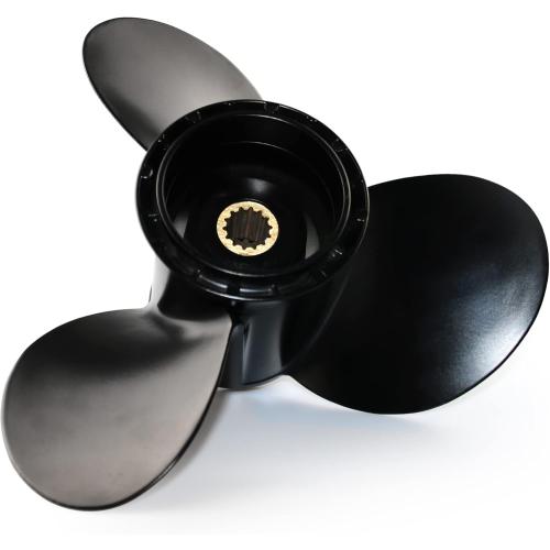 CAPTAIN Outboard Propeller fit Johnson,Evinrude,BRP,E-Tec 15-35 HP Engines, 14 Spline Tooth Board Prop, OEM RH Aluminum Propellers for 15 20 25 30 35 HP Outboard