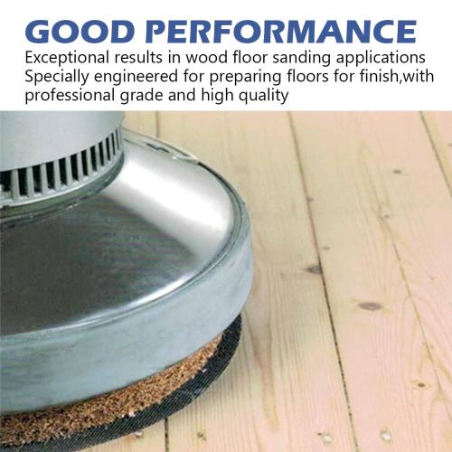 HUAALIUCHE 17-Inch Floor Sanding Screen Discs (30-Pack Variety Kit) | 10x 60 Grit, 10x 80 Grit, 10x 120 Grit | Heavy-Duty Silicon Carbide Mesh for Wood, Concrete, Reusable Buffer Pads