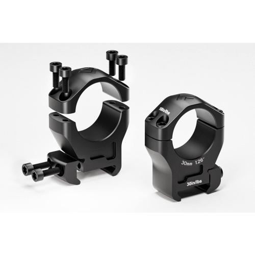 Black Pair of Arken Optics Halo Scope Rings Precision Picatinny Riflescope Mounts