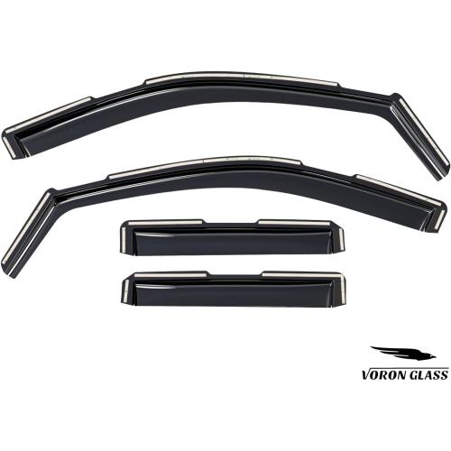 Voron Glass in-Channel Extra Durable Rain Guards for Cadillac Escalade 2021-2026, Window Deflectors, Vent Window Visors, 4 Pieces - 200928