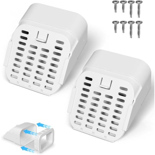 2-Pack Type-A 3 x 4 or 2 x 3 Gutter-Downspout Guard, White