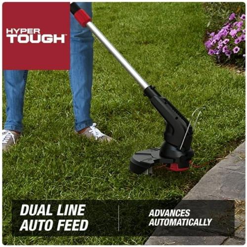 4.6-Amp 13in Electric String Trimmer HT21-401-002-04, Adjustable D-Grip Handle, Plant Protection Guard Keeps You from Accidentally Trimming Flowers