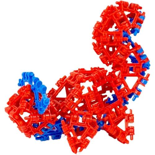 That Hinge Toy 82 Piece Green   Orange Set, Animal   More STEM Construction Toy Building Set