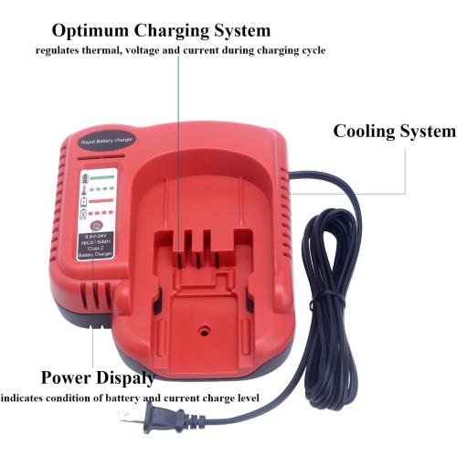 BDCCN24 BDFC240 Multi-Volt Battery Charger for Black Decker FSMVC 18V 14.4V 12V 9.6V 24V NiCD&NiMH Battery Black & Decker Firestorm HPB18 A1718 FS18FL HPB14 HPB12 HPB24