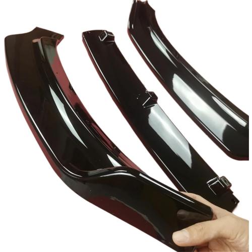 Gloss Black Car Front Bumper Lip Spoiler Splitter Diffuser Compatible for VW Tiguan MK1 5N R-Line 2011-2016 Facelift Bodykits Tuning(Gloss Black)