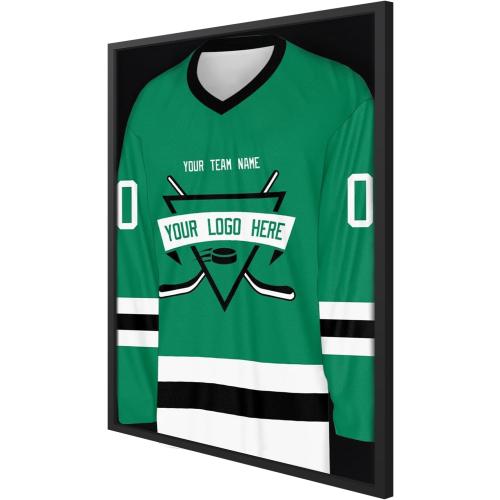 Size 26x37 XL Large Color Black Shadow Box Frame, Jersey Frame Display Case with Grade A Natural Pine Wood Acrylic Front Jersey Frame for Hockey Soccer Basketball Football Uniform Shirts, Black
