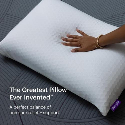 Harmony Pillow - Standard Tall, Greatest Pillow Ever Invented, 360º Hex Grid & Talalay Latex Core - No Pressure Support, Stays Cool, Luxurious Comfort