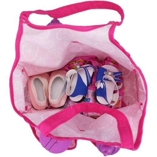 1Pc Portable Doll Toy Handbag Delicate Pouch for Doll Accessories Doll Storage Bag for Girls for Doll Play and Travel