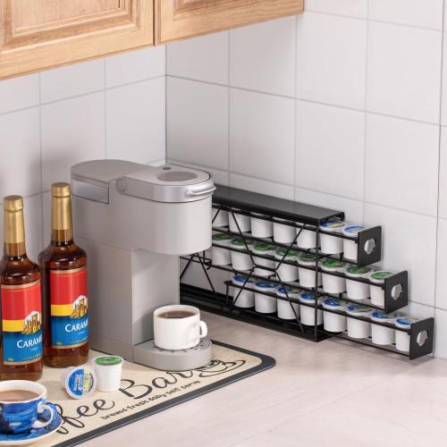 FlagShip K Cup Holder Drawer 3 Tier Coffee Pod Holder for K Pod Save Space Countertop Kitchen (24 Pods Capacity)