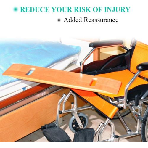 Wooden Slide Transfer Board with Handles, 500 lb Capacity Heavy Duty Slide Boards for Transfers of Seniors and Handicap, 30 x 8 x 0.7