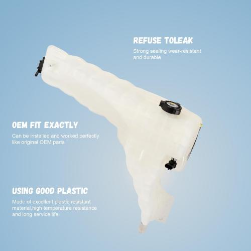 DR104002 Coolant Tank Reservoir Compatible with 2013-2020 Peterbilt 579 Kenworth T680 T880 Replace CP23700