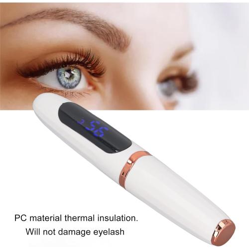 Heated Eyelash Curlers, USB Rechargeable Long Lasting with LED Temp Display Electric Lash Curling Wand with LED Display for 24h Long Lasting Curling