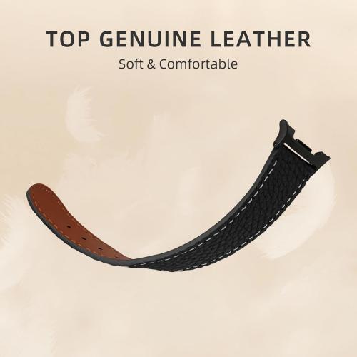 Magnetic Leather Bands Compatible with Samsung Galaxy Watch 8 40mm/44mm Watch8 Classic 46mm Replacement Women Men Straps