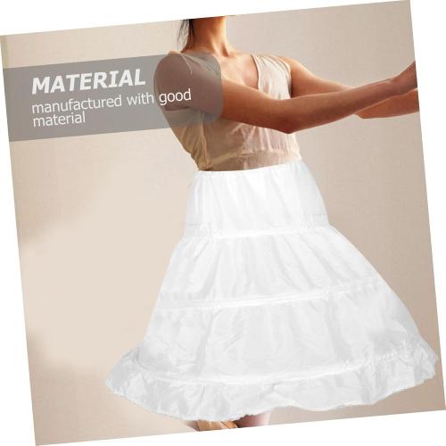Ipetboom Girls Dress Underskirt Bubble Skirt Petticoat Non-steel Hoop Perfect for Wedding and Party