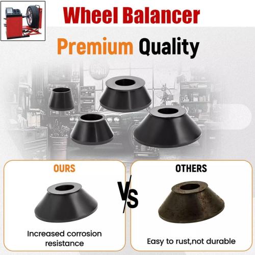 Coats Wheel Balancer 1 Pcs Standard Taper Cone Set - 40mm Shaft #45 Carbon Steel