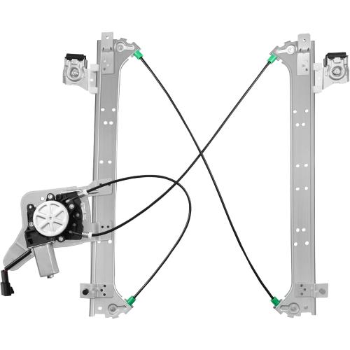 Rear Passenger Side Power Window Regulator with Motor (2 Pins) Fit for 2001-2006 Chevrolet Silverado 1500 3500, Avalanche Suburban GMC Sierra 1500 2500 3500 Yukon XL Cadillac Escalade, 741-579