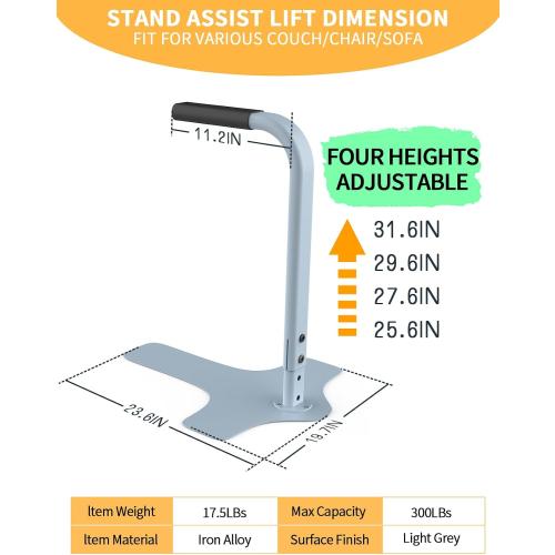 Adjustable Couch Chair Sofa Lift Assist Bar Rail for Elderly Sit to Stand