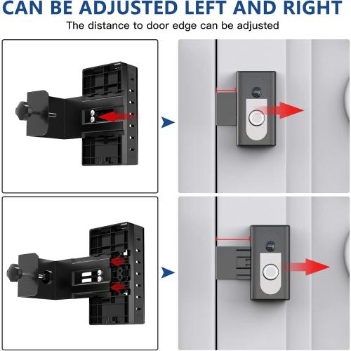 KIMILAR Anti-Theft Video Doorbell Mount Compatible with Ring/Blink Wireless Video Doorbell, Adjustable Mounting Bracket Accessories for Houses, Apartments, Businesses, Not for Security Door
