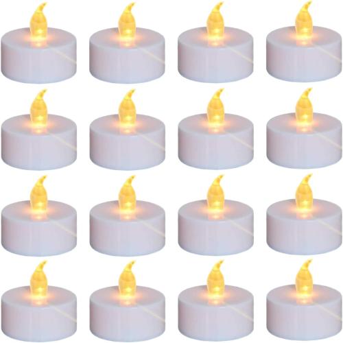 Nancia 40 PACK Flameless LED Tea Lights Candles, Realistic and Bright Flickering Long Lasting 200Hours Battery-Powered, Ideal Party, Wedding, Birthday, Gifts Home Decoration Warm Yellow