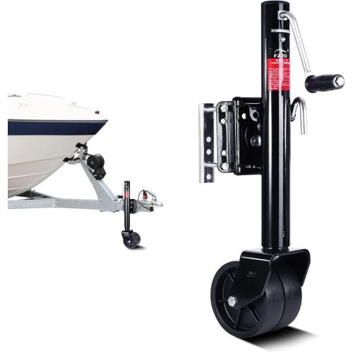 2000lbs Trailer Jack with Wheel, Heavy Duty Swivel Boat Trailer Jack, 12 Lift, for RV Boat
