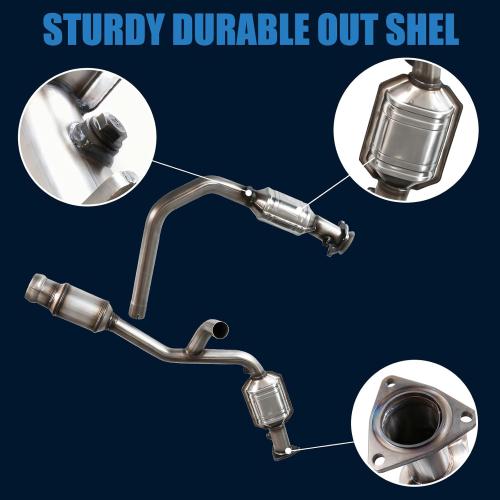 Gjhch Catalytic Converter Compatible with 2014-2018 Silverado 1500,Sierra 1500 4.3L 5.3L 2015-2020 Suburban, Tahoe, Yukon, Yukon XL 5.3L, 645159, 20757674, 23486656, Manifold Catalytic Converter