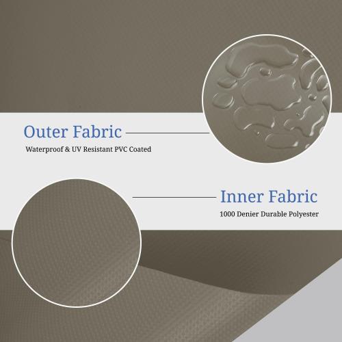 Covers & All Outdoor Built in Grill Side Burner Cover, Durable 12 oz Waterproof & UV Resistant, Heavy Duty BBQ Grill Protector for Both Indoor & Outdoor Use (16 W x 25 D x 14 H, Beige)