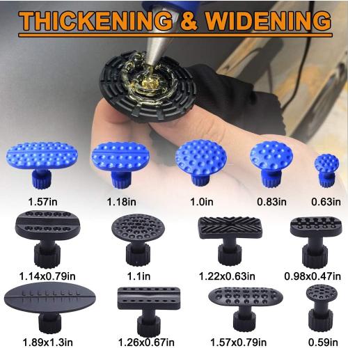 Auto Body Dent Repair Kit, Car Dent Puller with Golden Dent Puller for Auto Body Dent Removal, Minor Dent and Deep Dent Removal