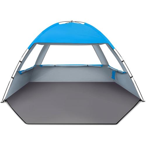 Venustas Beach Tent Sun Shelter for 3/4/6/8 Person, UPF 50  UV Protection Beach Canopy, Lightweight and Easy Setup Cabana, Portable Shade Tent