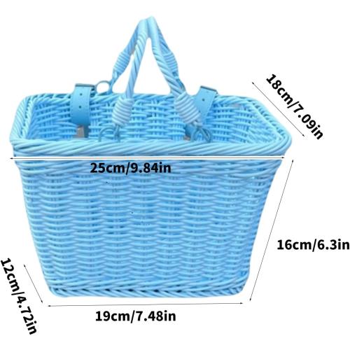 Removable Kids Bicycles Basket Colorful Bike Front Handlebars Storage Basket For Front Bicycles Mounting