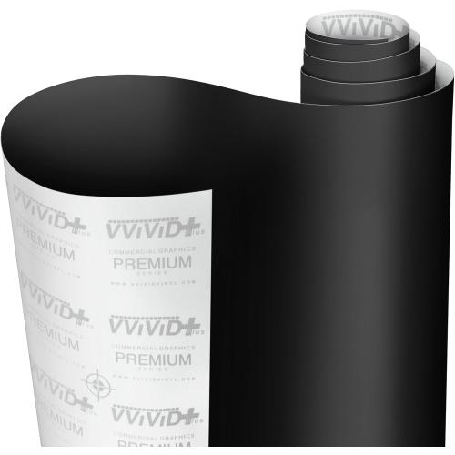 VViViD Black Matte Car Wrap Vinyl Roll with Air Release 3MIL-VViViD8 (3FT X 5FT)