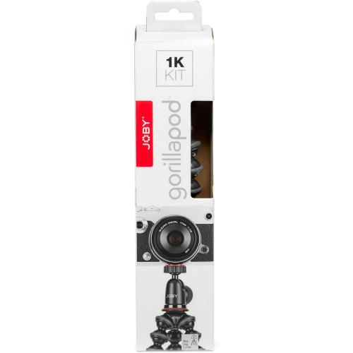 Joby GorillaPod Compact Tripod Kit with Ballhead for Mirrorless Cameras up to 2.2 lbs. Black/Charcoal.