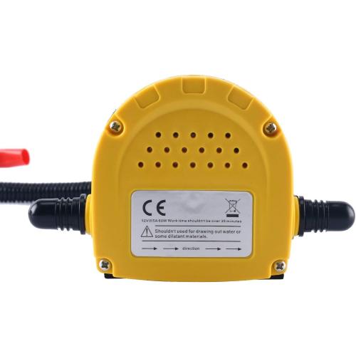 DasMarine 12V 60W Oil Change Pump Extractor, Oil/Diesel Fluid Pump Extractor Scavenge Oil Change Pump Transfer Suction Transfer Pump   Tubes Truck Rv Boat ATV