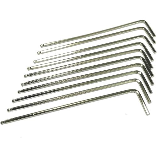 10pcs 2mm Ball End Allen Wrench sets,2mm Hex Key Wrench set,2mm ball end Hex Driver allen key Door Key L Shaped hex wrench set with Long Arm 95mm lengh.2mm ball end hex wrench