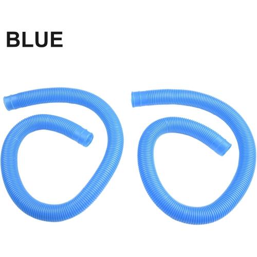Above Ground Pool Pump Replacement Hose 1.25 Inch Accessory for Swimming Pools, 39 Inch Length Flexible PVC Spiral Winding Structure Leak Proof Lightweight(blue)